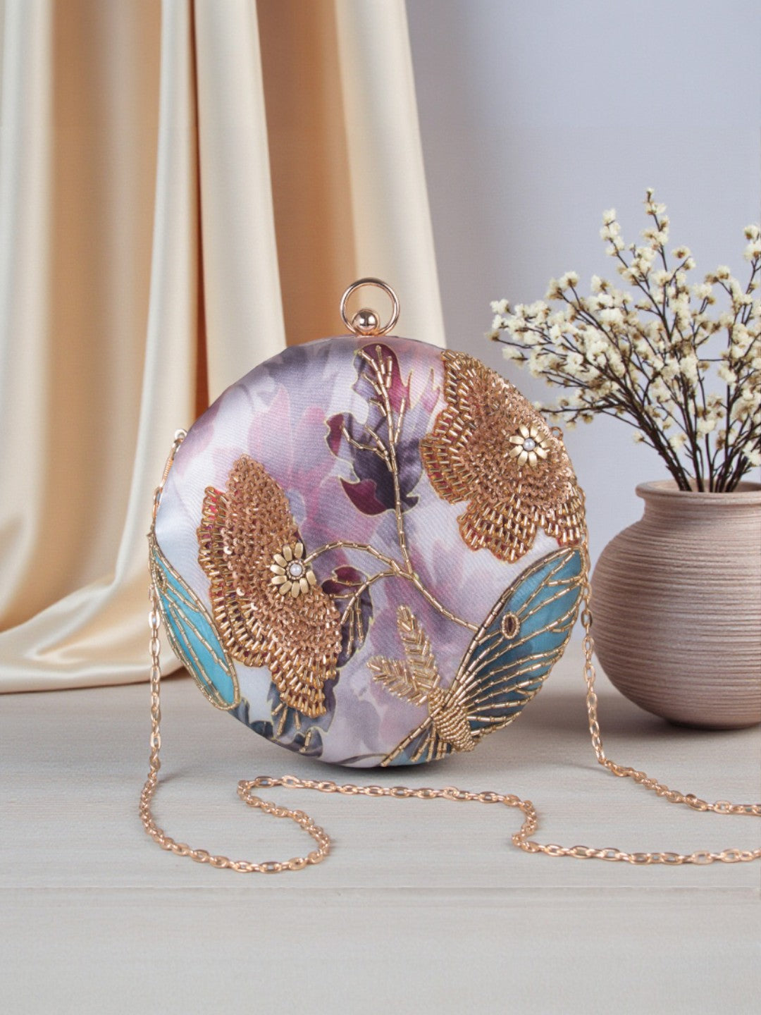 VRPS Embroidered Clutch | Handcrafted Ethnic Bag | SWIS-719