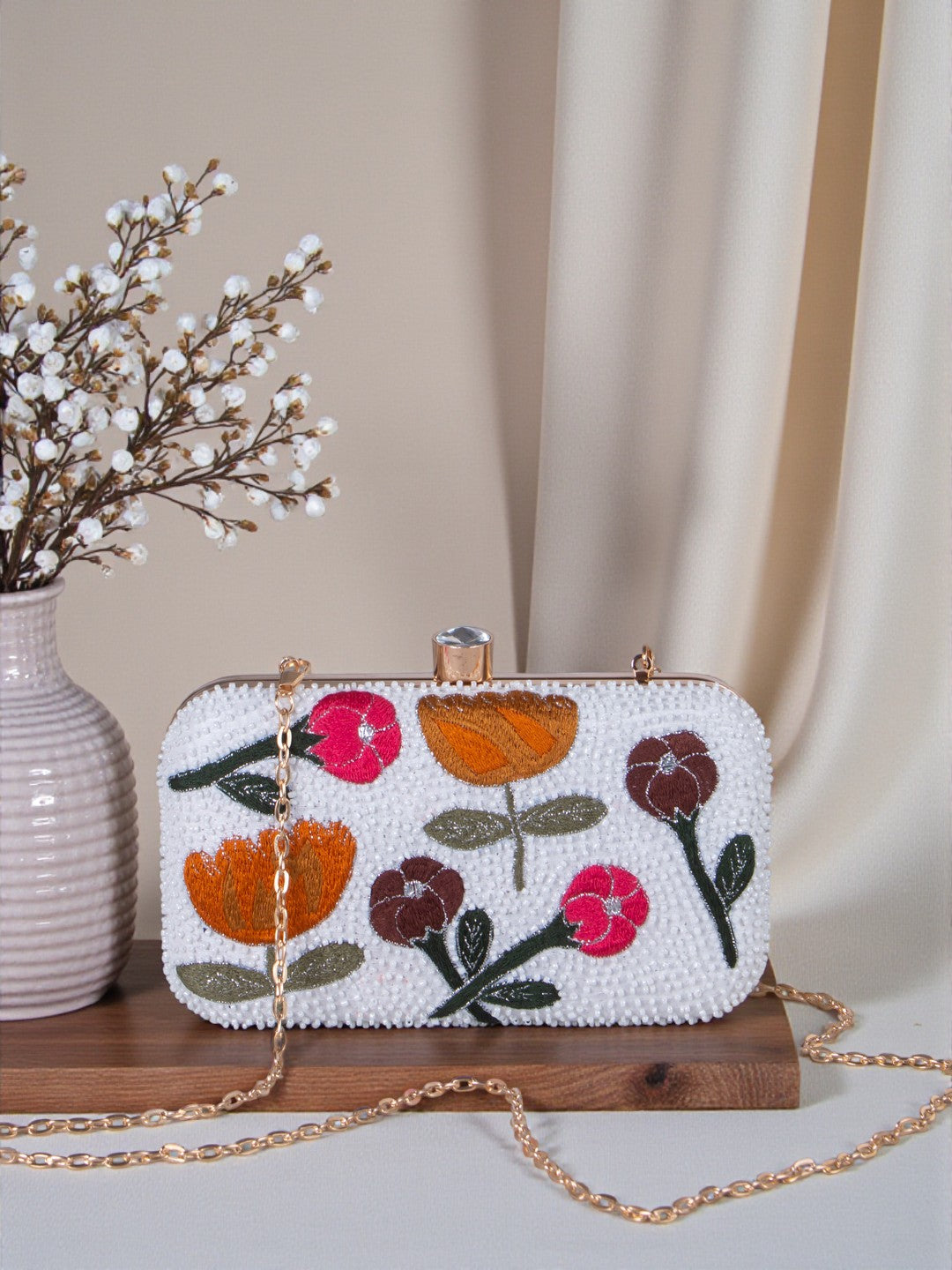VRPS Embroidered Clutch | Handcrafted Ethnic Bag | SWIS-721