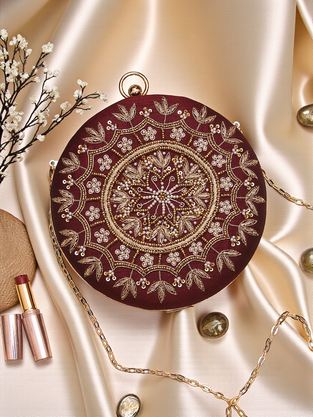 VRPS Embroidered Clutch | Handcrafted Ethnic Bag | SWIS-740