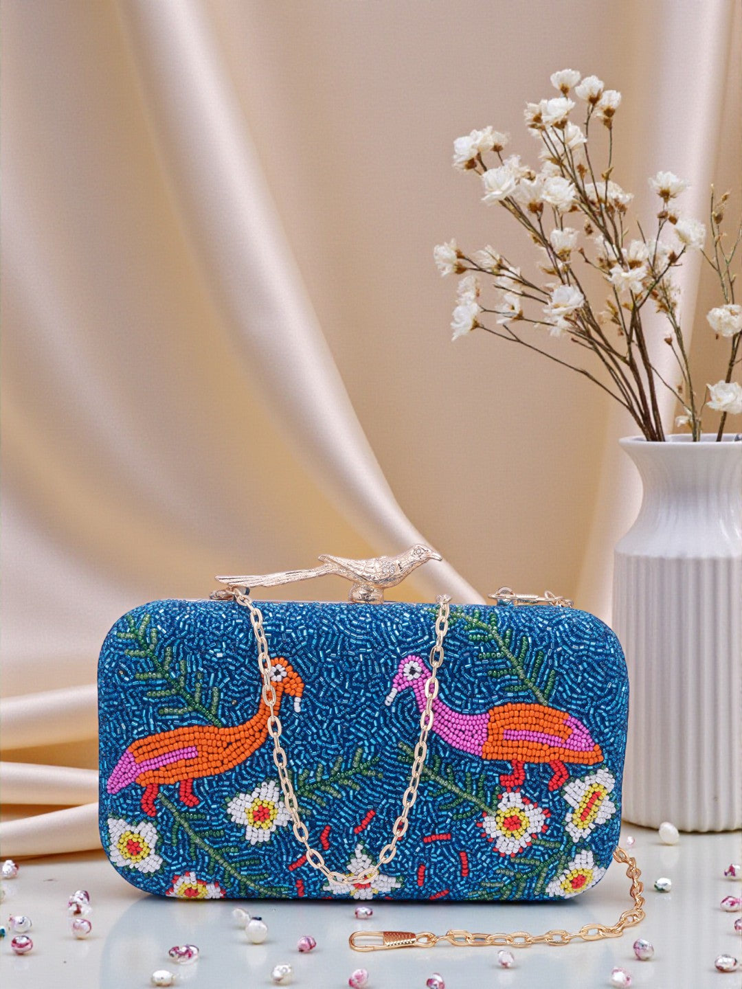 VRPS Embroidered Clutch | Handcrafted Ethnic Bag | SWIS-746