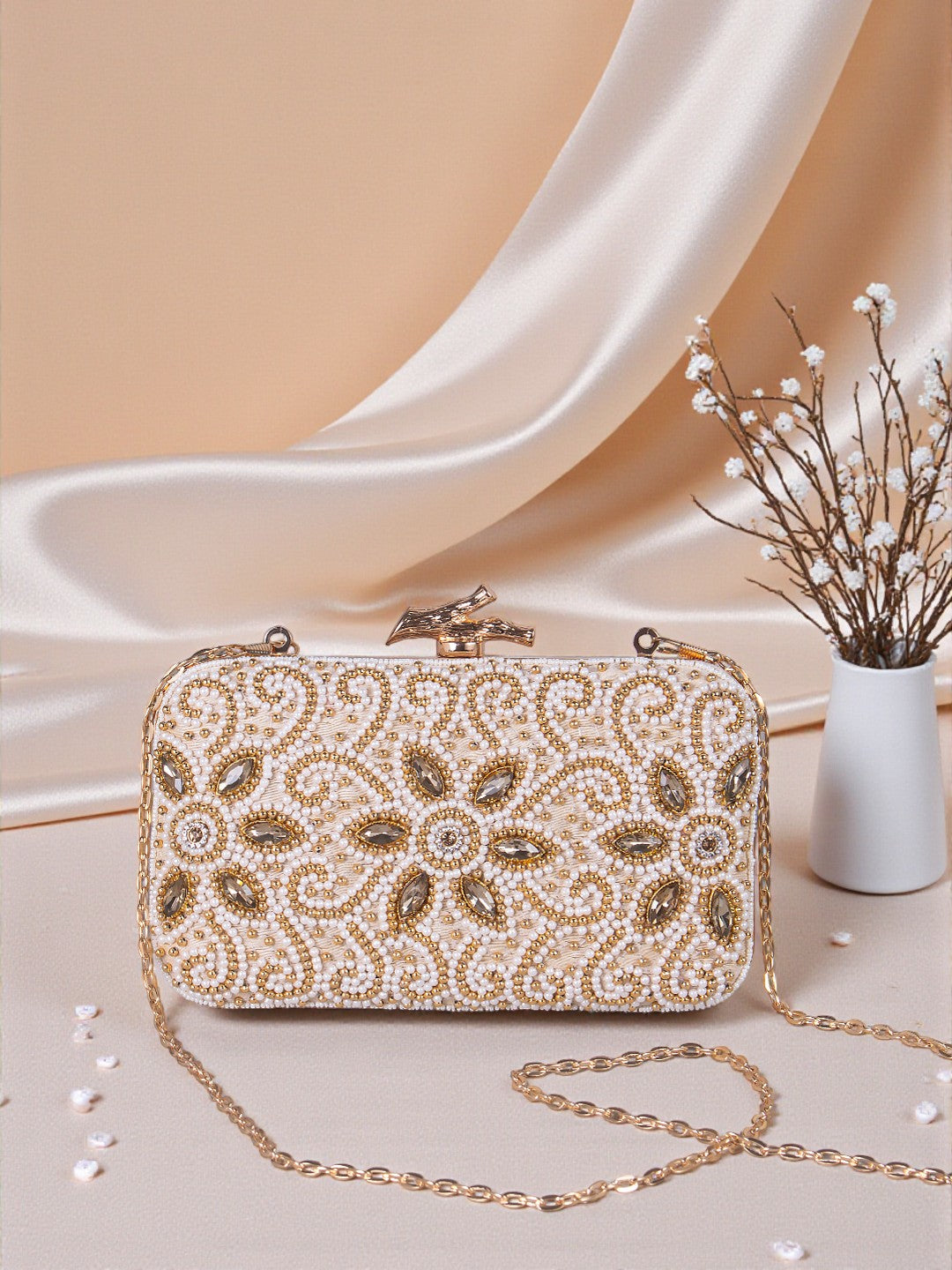 VRPS Embroidered Clutch | Handcrafted Ethnic Bag | SWIS-749