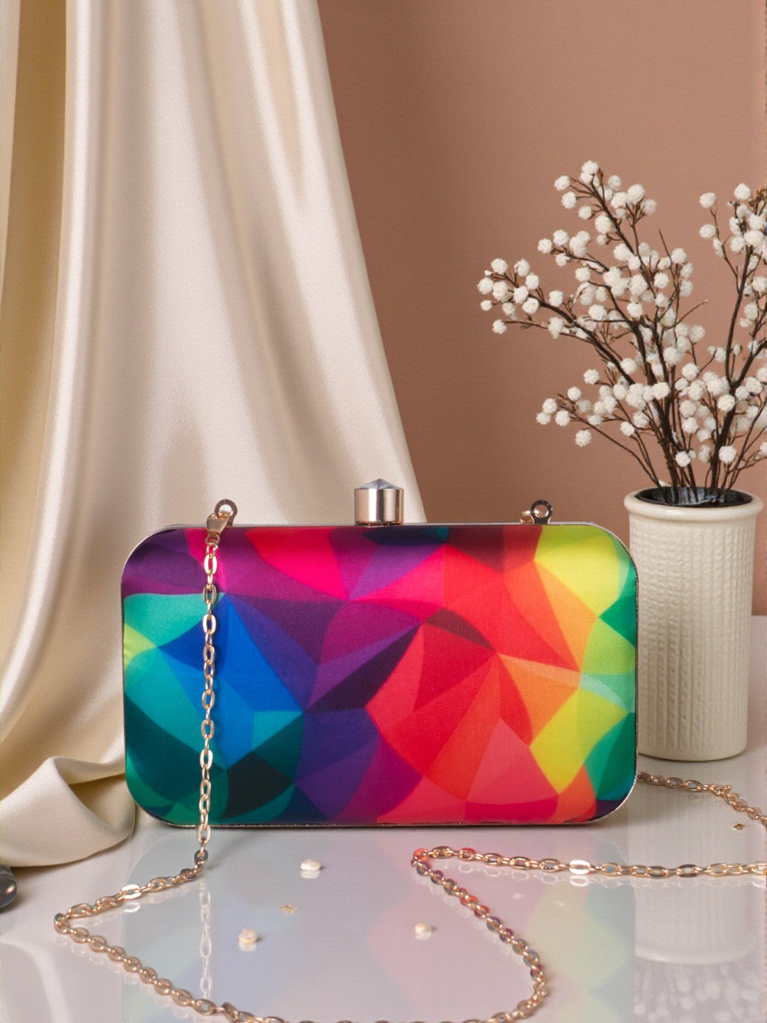 VRPS Printed Clutch | Handcrafted Ethnic Bag | SWIS-750
