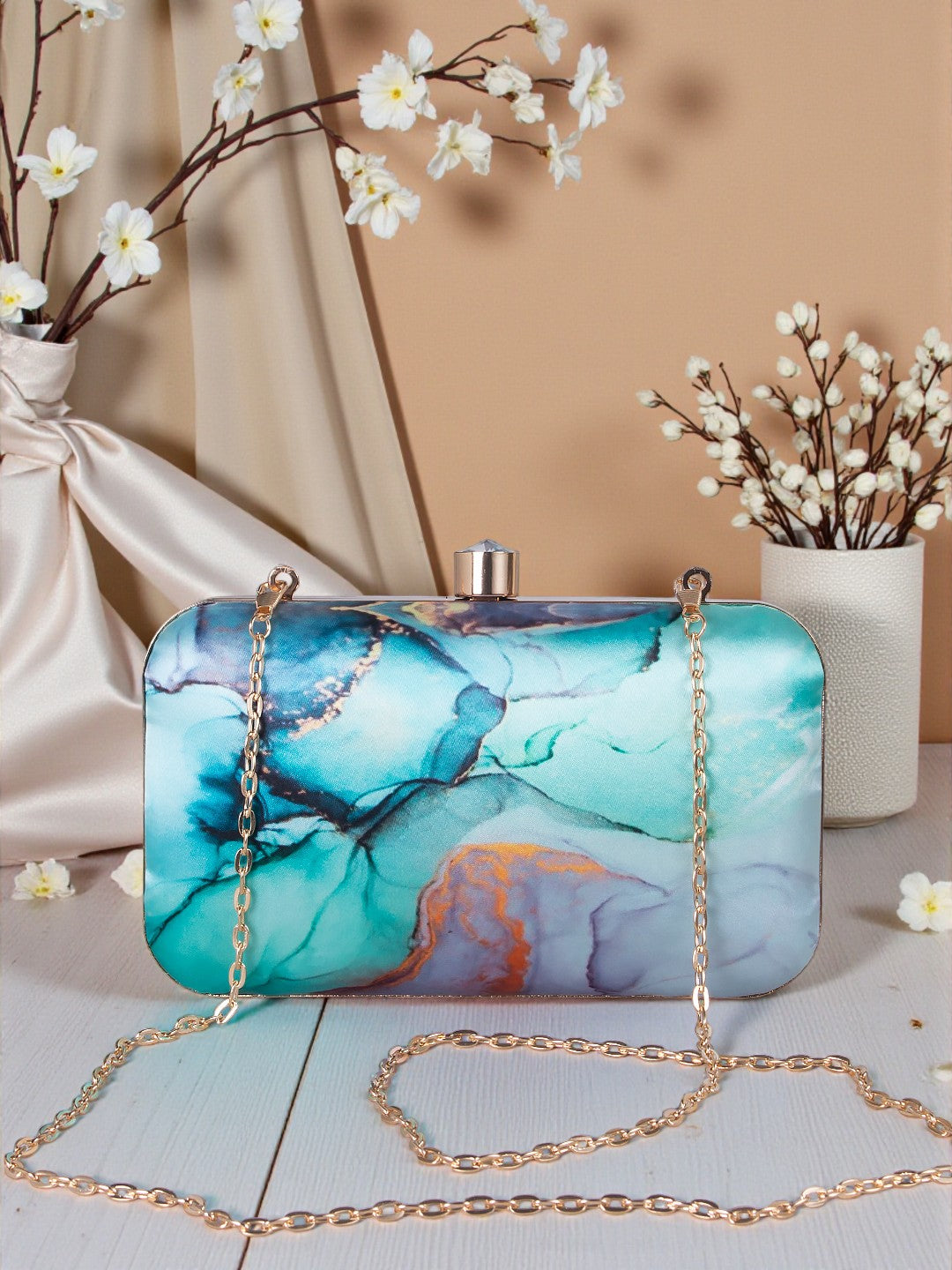 VRPS Printed Clutch | Handcrafted Ethnic Bag | SWIS-752