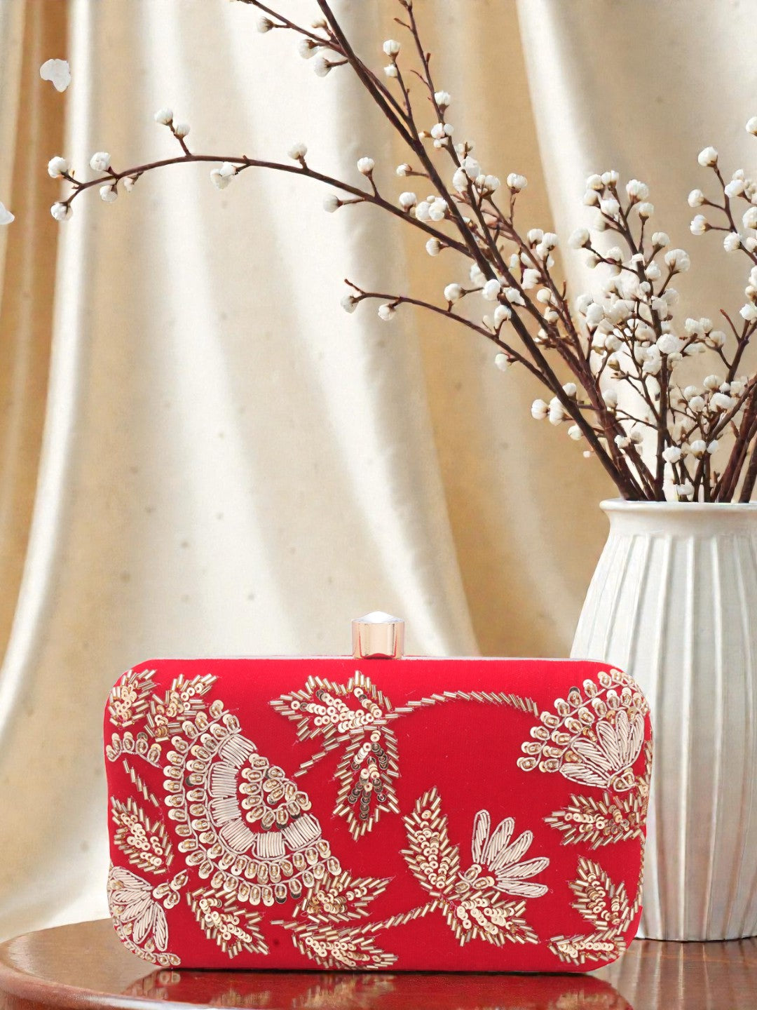 VRPS Embroidered Clutch | Handcrafted Ethnic Bag | SWIS-768