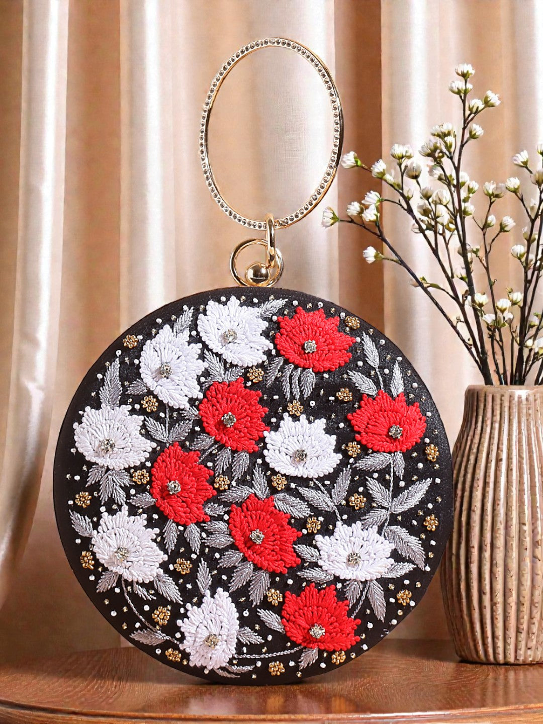 VRPS Embroidered Clutch | Handcrafted Ethnic Bag | SWIS-791