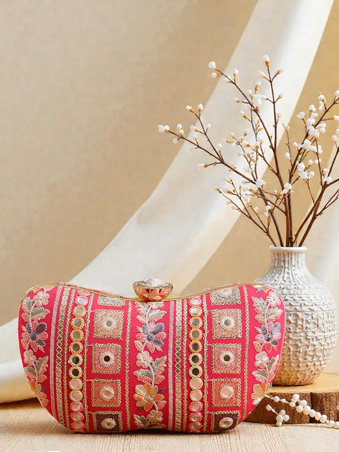 VRPS Embroidered Clutch | Handcrafted Ethnic Bag | SWIS-803