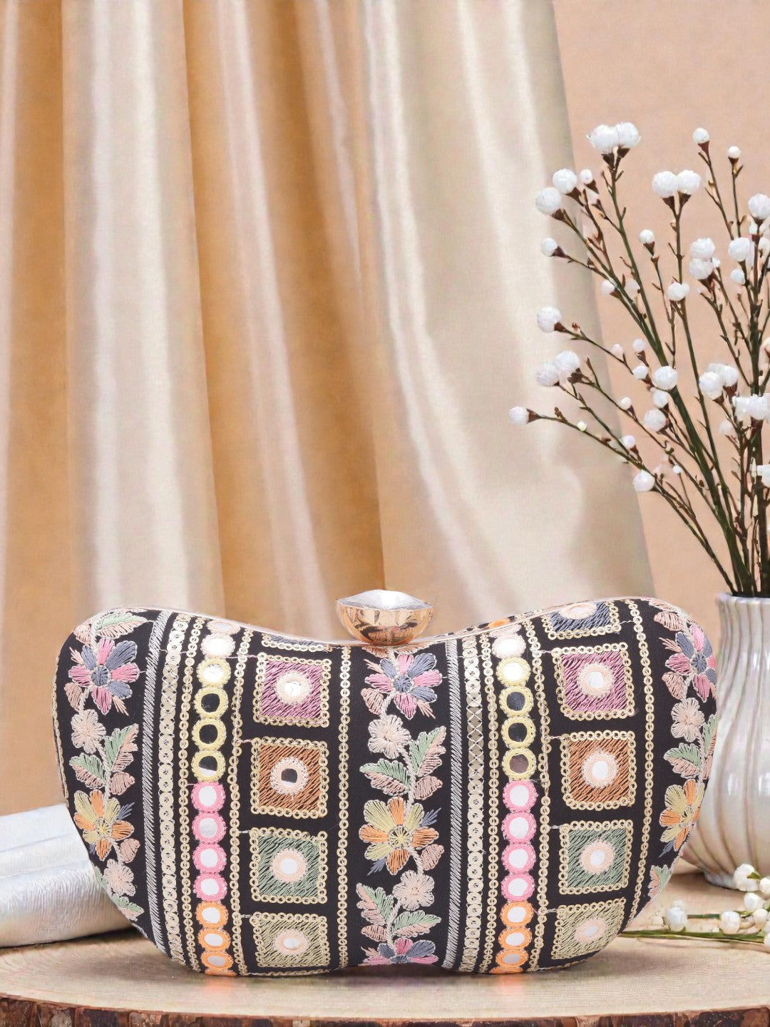 VRPS Embroidered Clutch | Handcrafted Ethnic Bag | SWIS-811