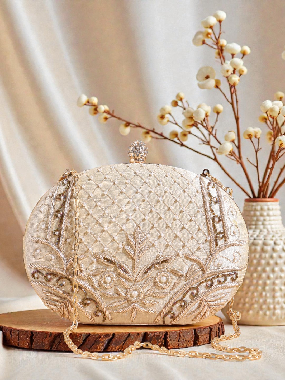 VRPS Embroidered Clutch | Handcrafted Ethnic Bag | SWIS-821