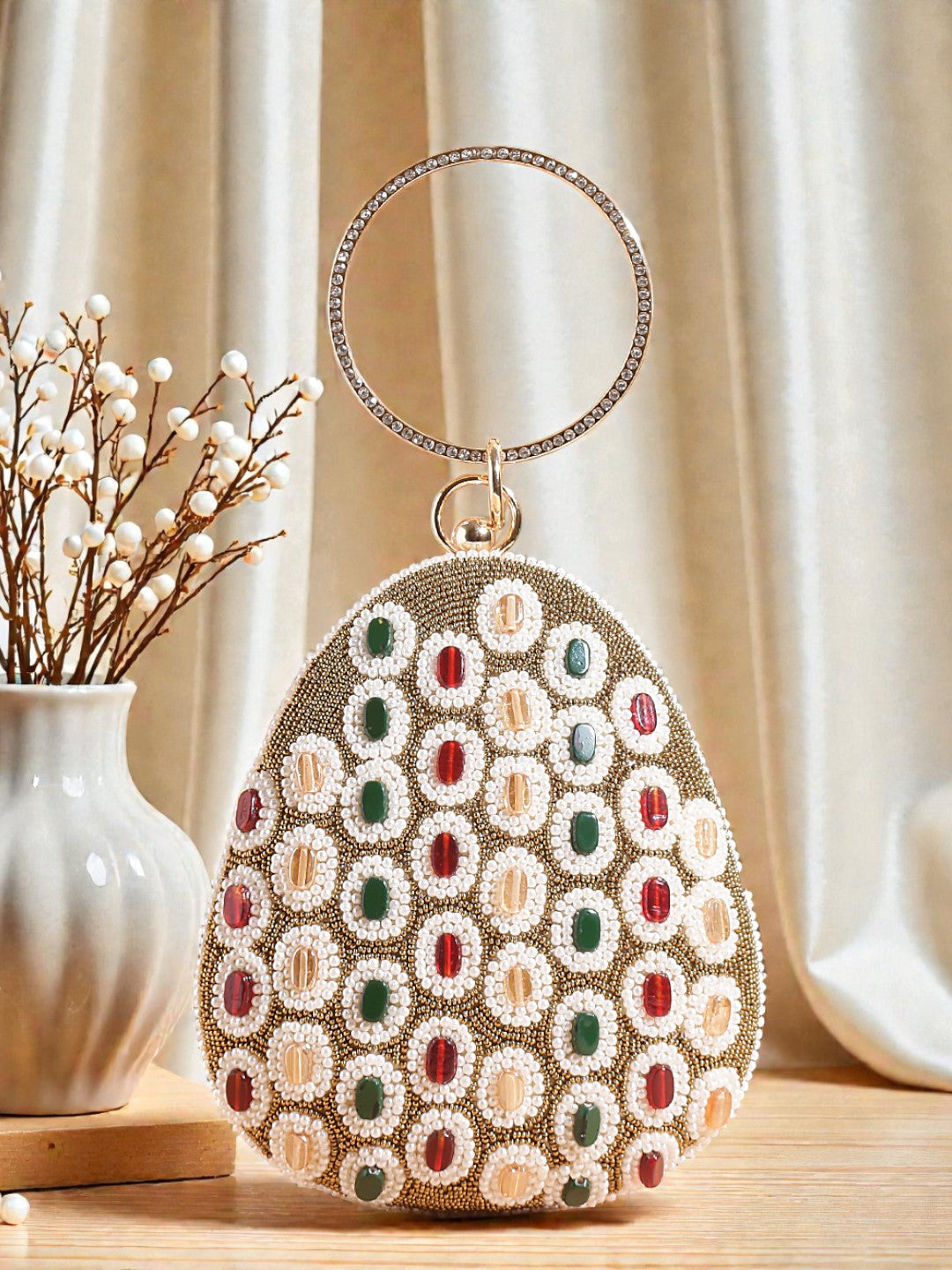 VRPS Embroidered Clutch | Handcrafted Ethnic Bag | SWIS-823