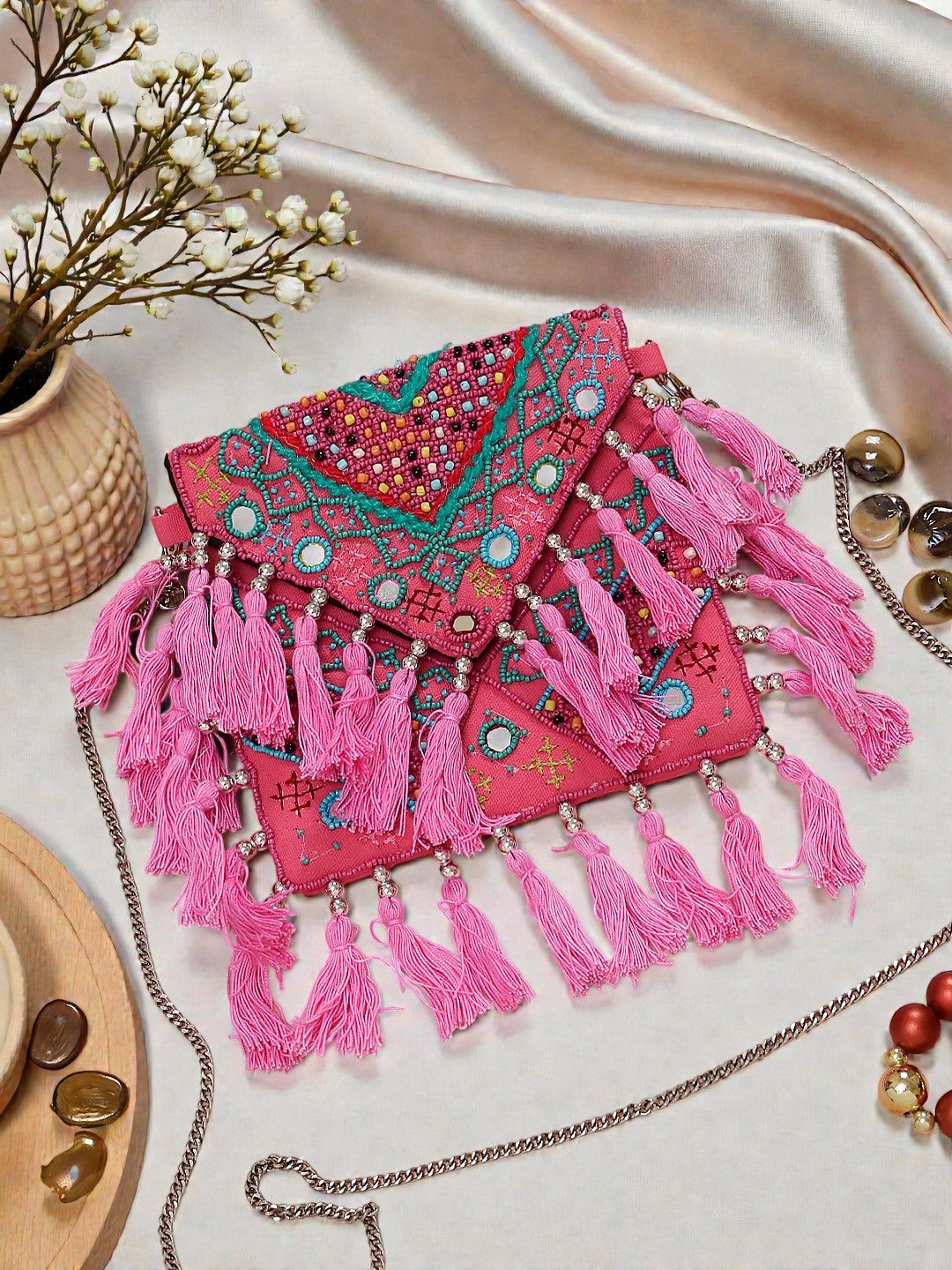 Handcrafted Banjara Boho Bag SWIS-850 | VRPS Handicrafts | Indian Ethnic Bag