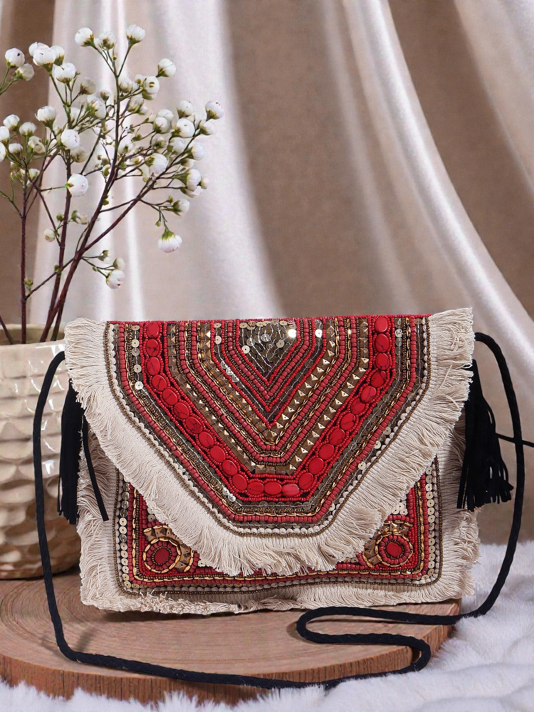 Handcrafted Banjara Boho Bag SWIS-860 | VRPS Handicrafts | Indian Ethnic Bag
