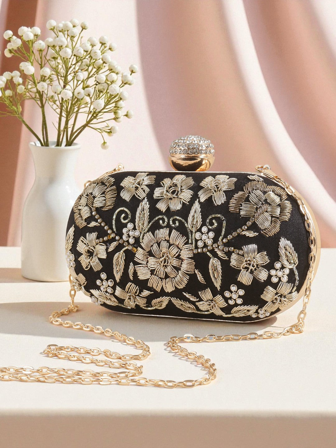 VRPS Embroidered Clutch | Handcrafted Ethnic Bag | SWIS-865