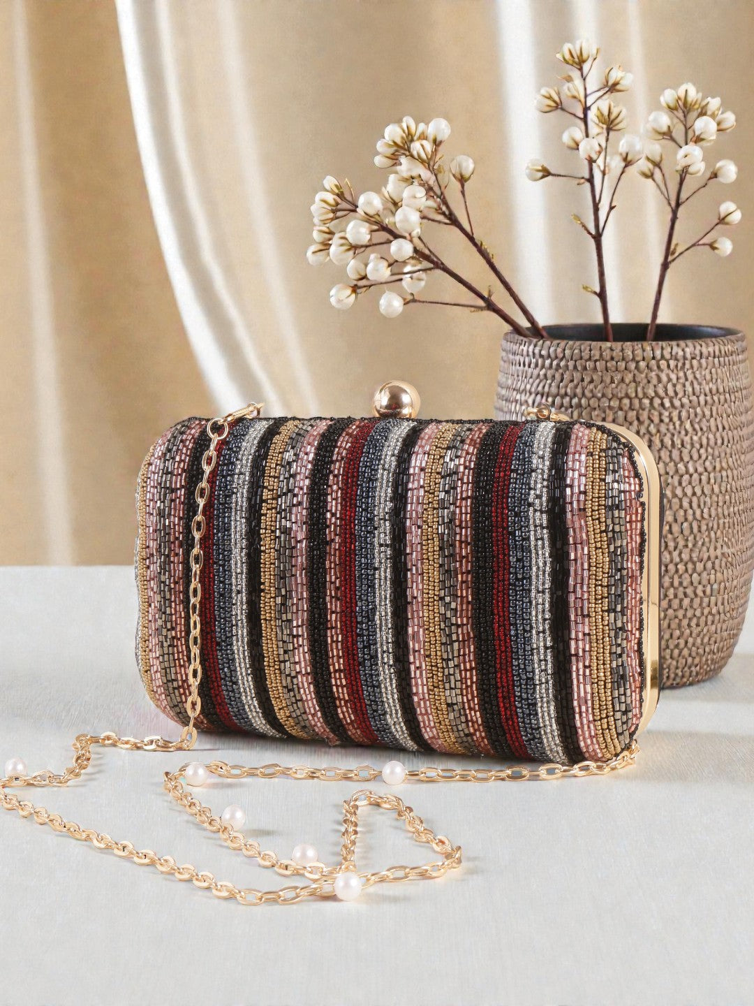 VRPS Embroidered Clutch | Handcrafted Ethnic Bag | SWIS-866