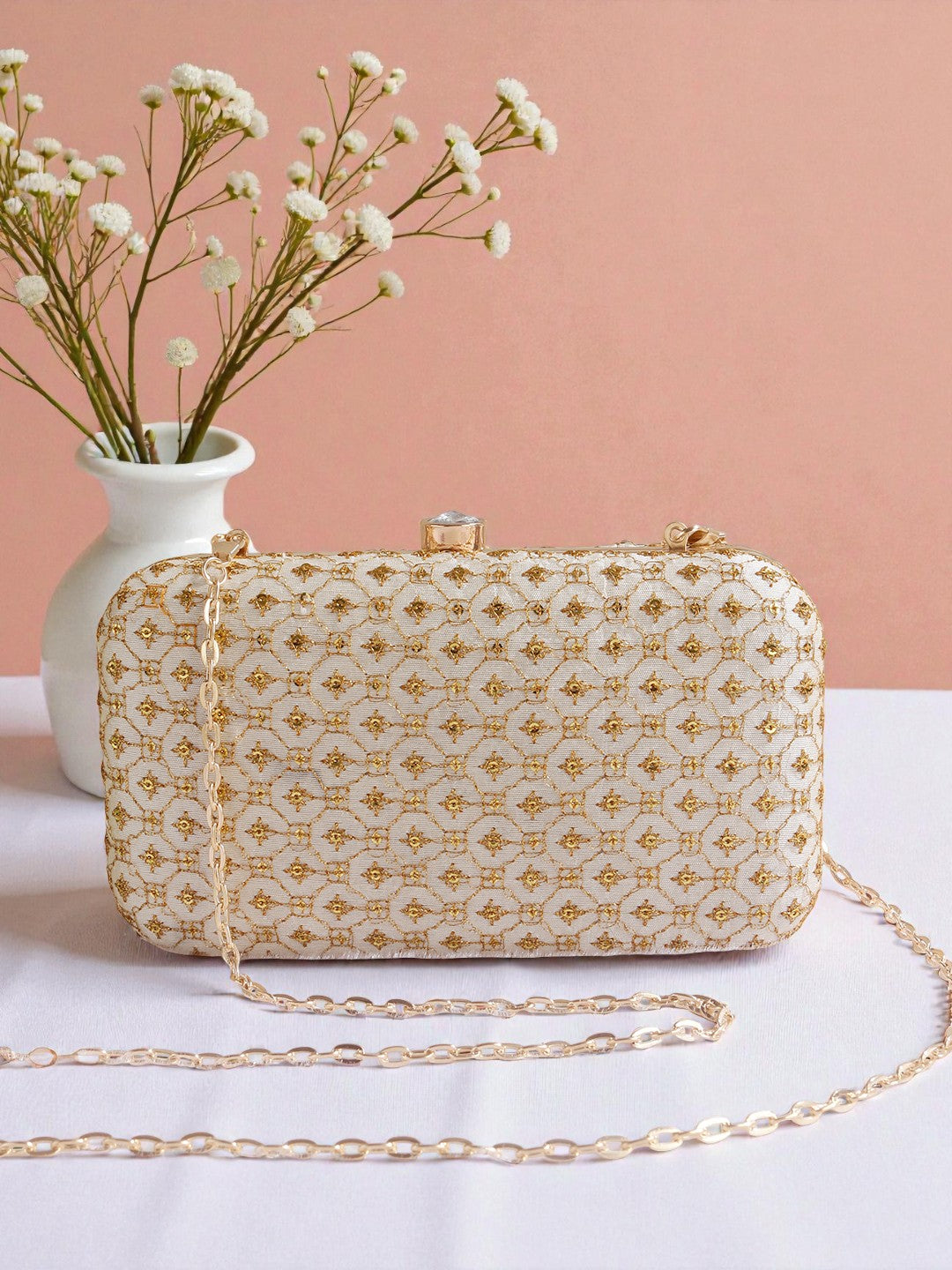 VRPS Embroidered Clutch | Handcrafted Ethnic Bag | SWIS-870