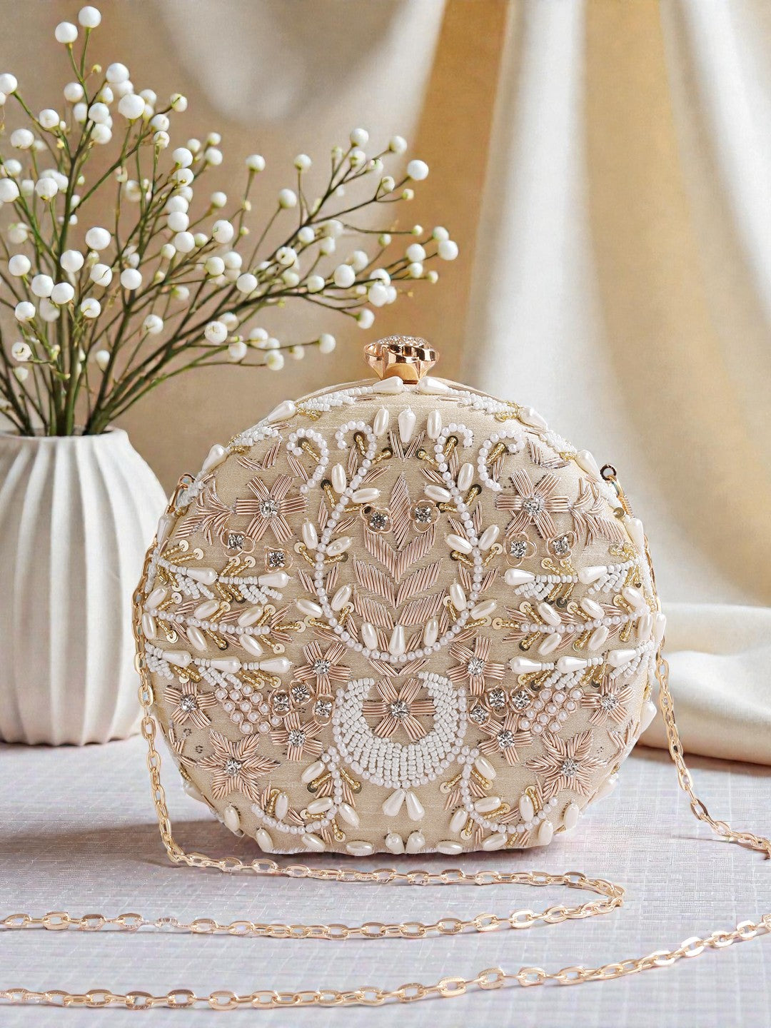 VRPS Embroidered Clutch | Handcrafted Ethnic Bag | SWIS-872