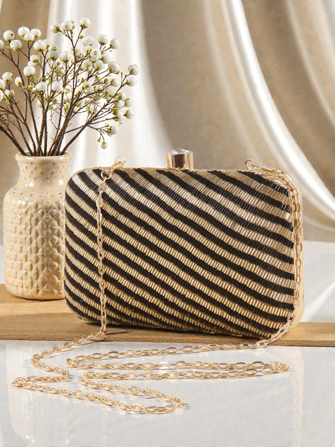VRPS Embroidered Clutch | Handcrafted Ethnic Bag | SWIS-873