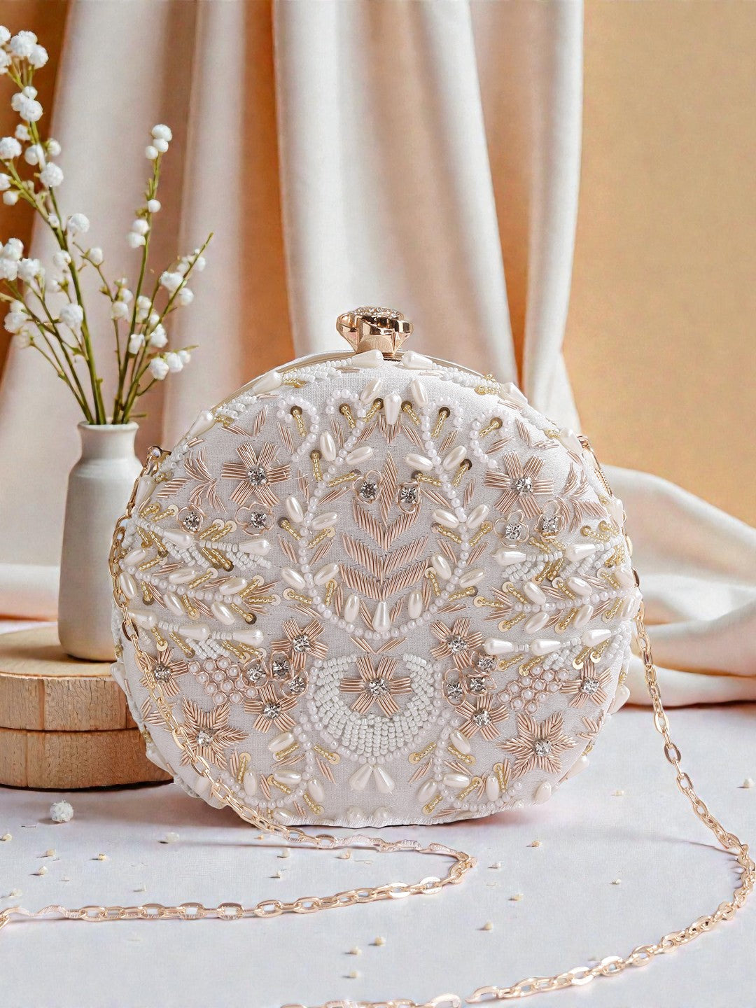 VRPS Embroidered Clutch | Handcrafted Ethnic Bag | SWIS-876