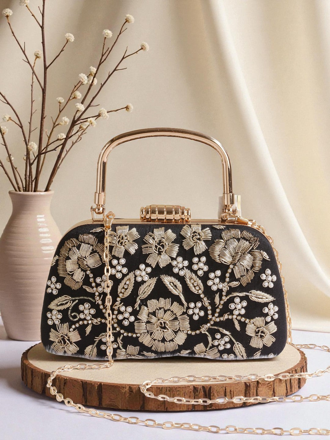 VRPS Embroidered Clutch | Handcrafted Ethnic Bag | SWIS-888