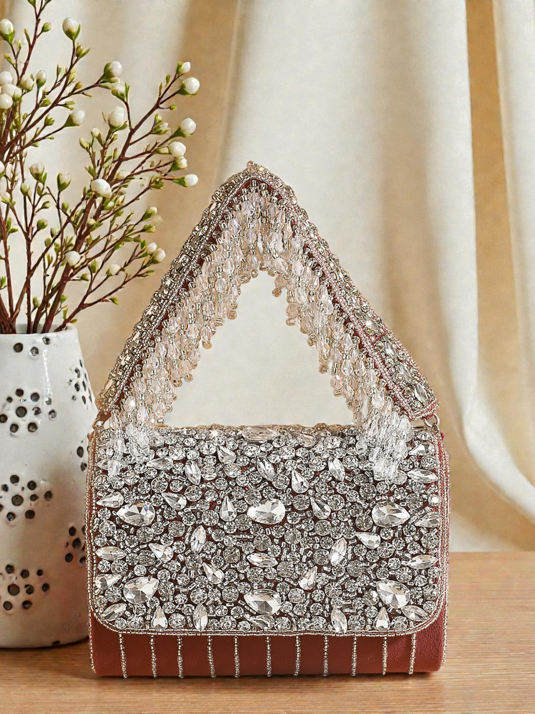 Handcrafted Flap Bag SWIS-891 | VRPS Handicrafts | Indian Ethnic Bag