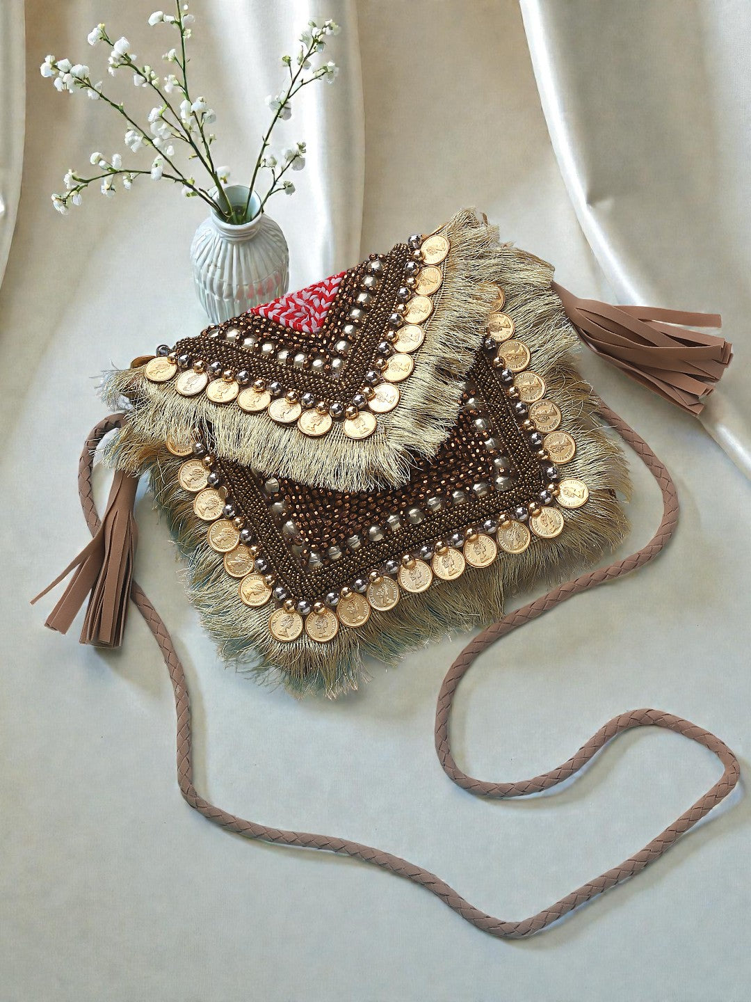 Handcrafted Banjara Boho Bag SWIS-903 | VRPS Handicrafts | Indian Ethnic Bag