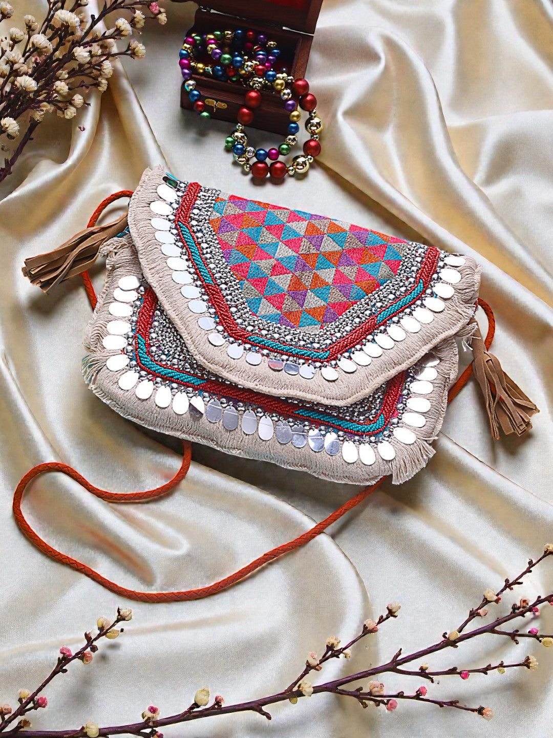 Handcrafted Banjara Boho Bag SWIS-904 | VRPS Handicrafts | Indian Ethnic Bag