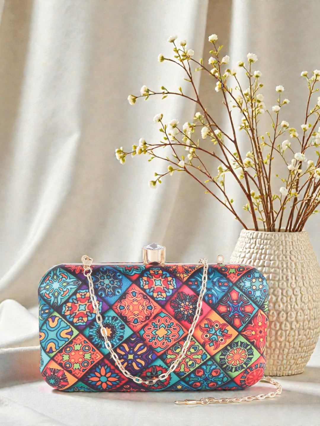 VRPS Printed Clutch | Handcrafted Ethnic Bag | SWIS-906