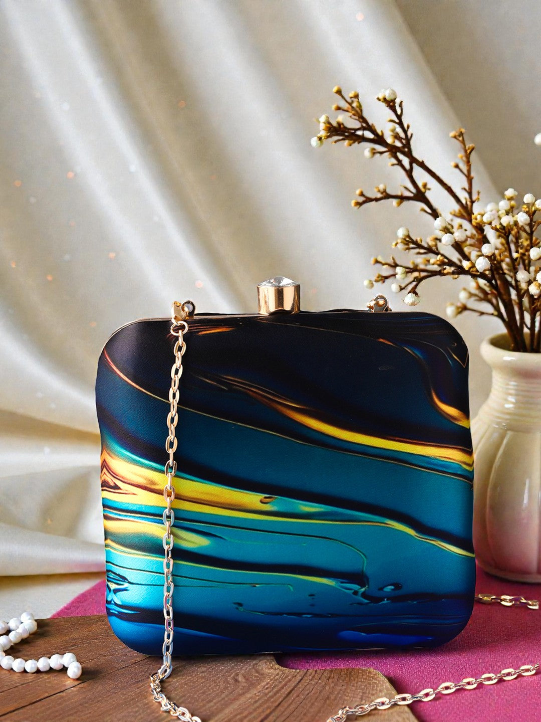 VRPS Printed Clutch | Handcrafted Ethnic Bag | SWIS-918