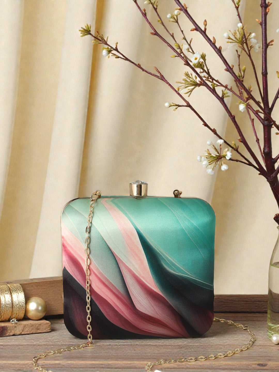 VRPS Printed Clutch | Handcrafted Ethnic Bag | SWIS-920