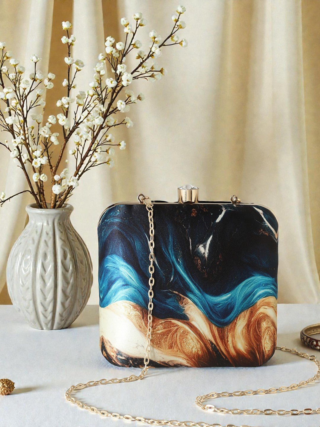VRPS Printed Clutch | Handcrafted Ethnic Bag | SWIS-923