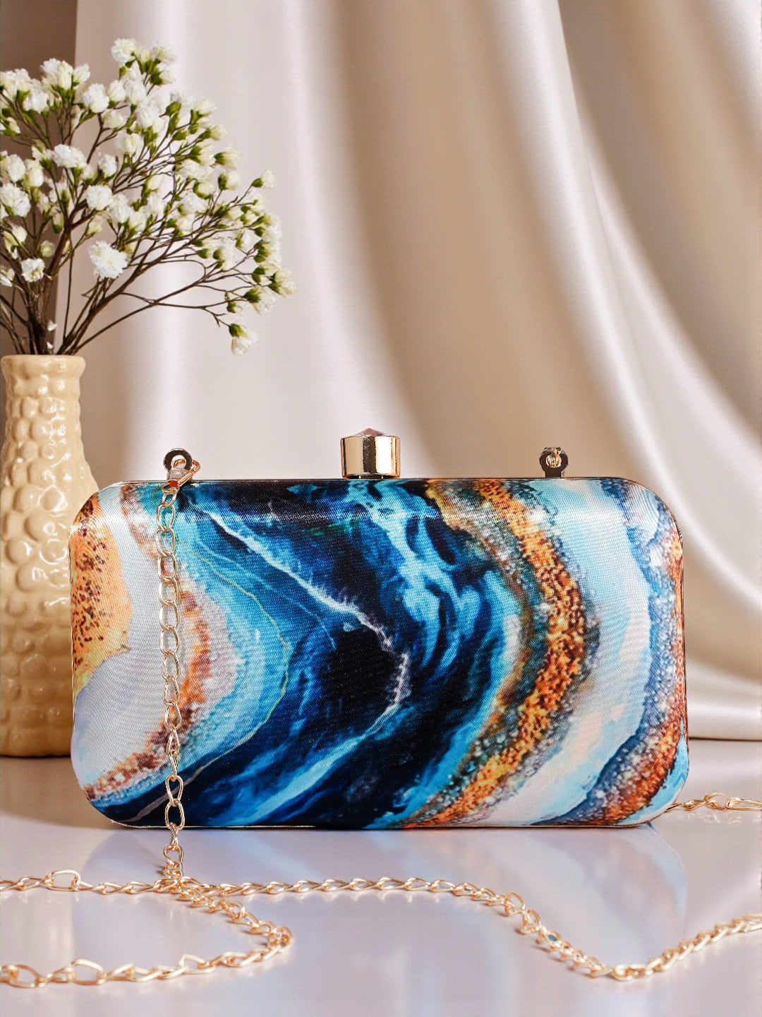 VRPS Printed Clutch | Handcrafted Ethnic Bag | SWIS-977