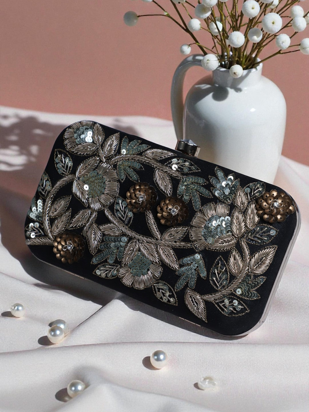 VRPS Embroidered Clutch | Handcrafted Ethnic Bag | SWIS-97