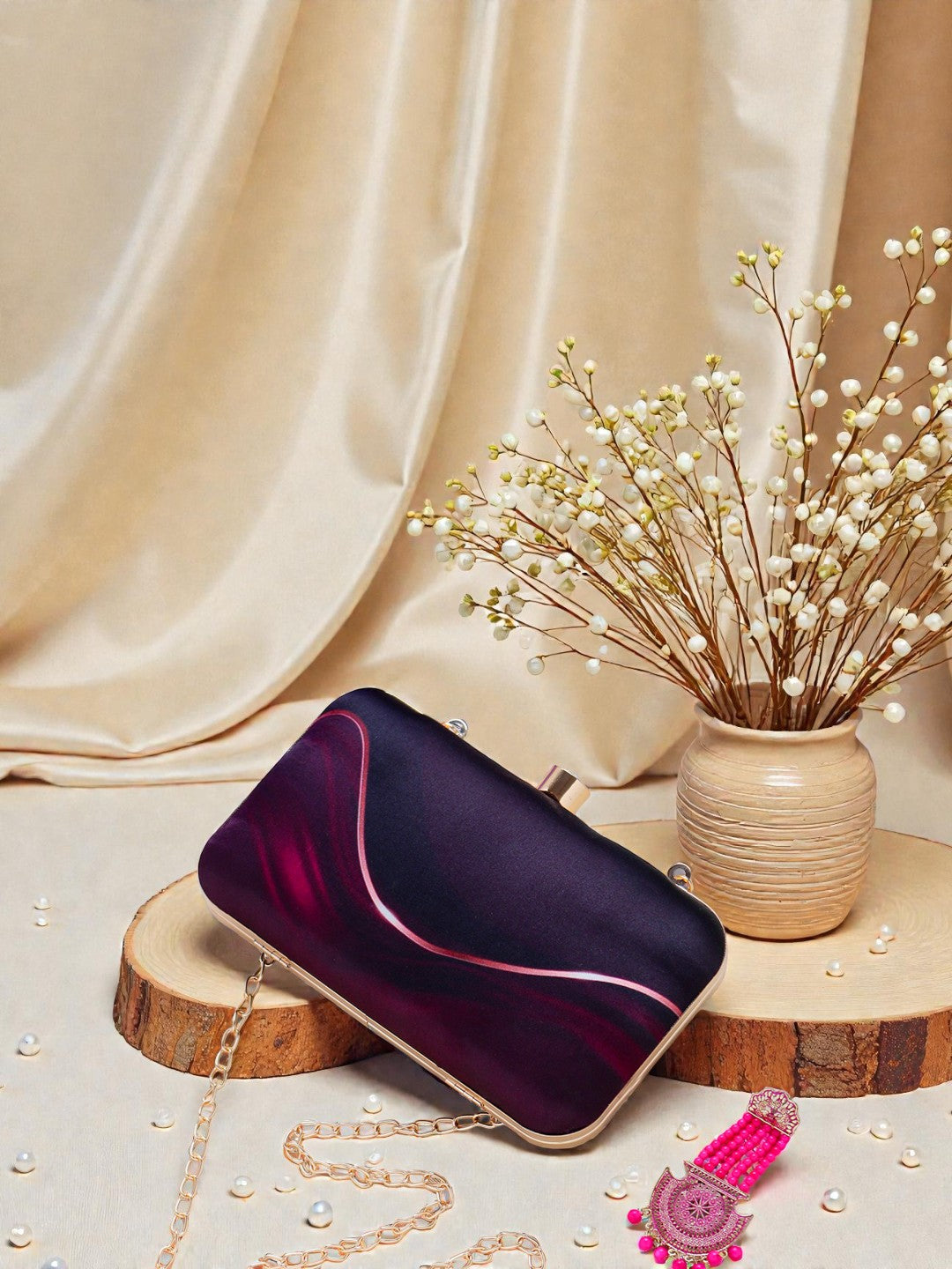 VRPS Printed Clutch | Handcrafted Ethnic Bag | SWIS-985