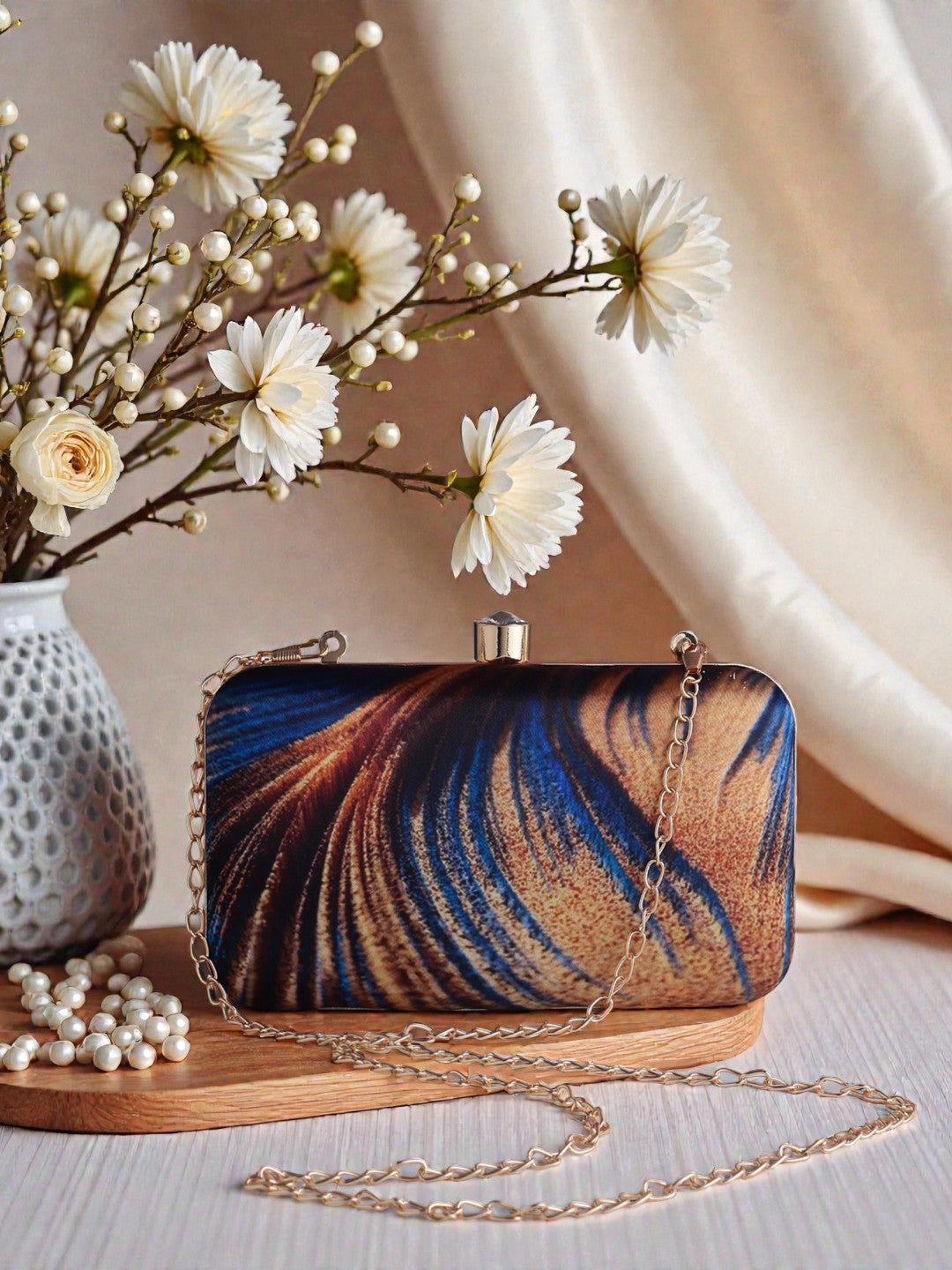 VRPS Printed Clutch | Handcrafted Ethnic Bag | SWIS-989