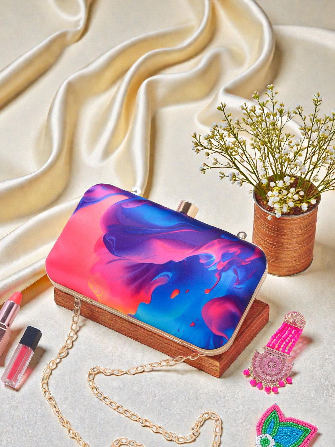 VRPS Printed Clutch | Handcrafted Ethnic Bag | SWIS-993