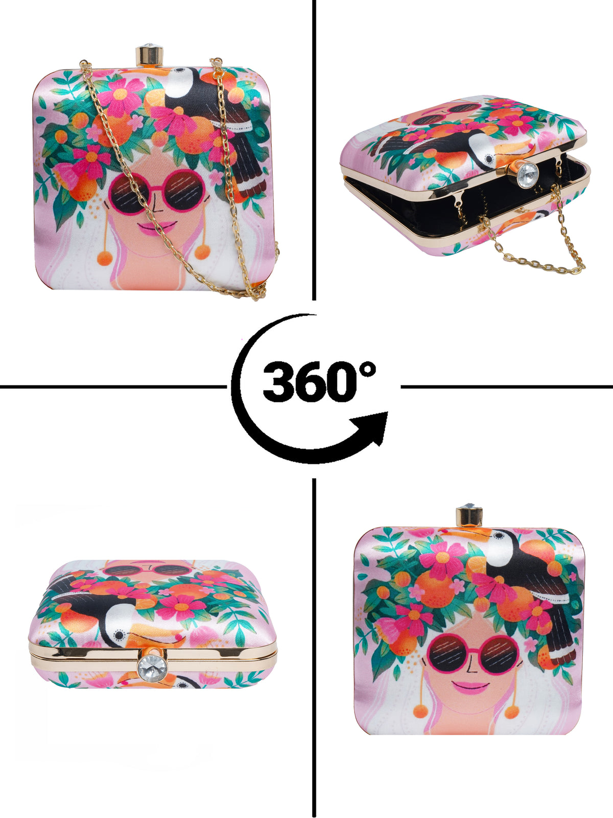VRPS Printed Clutche | Handcrafted Ethnic Bag | SWIS-2103 | Additional Angle