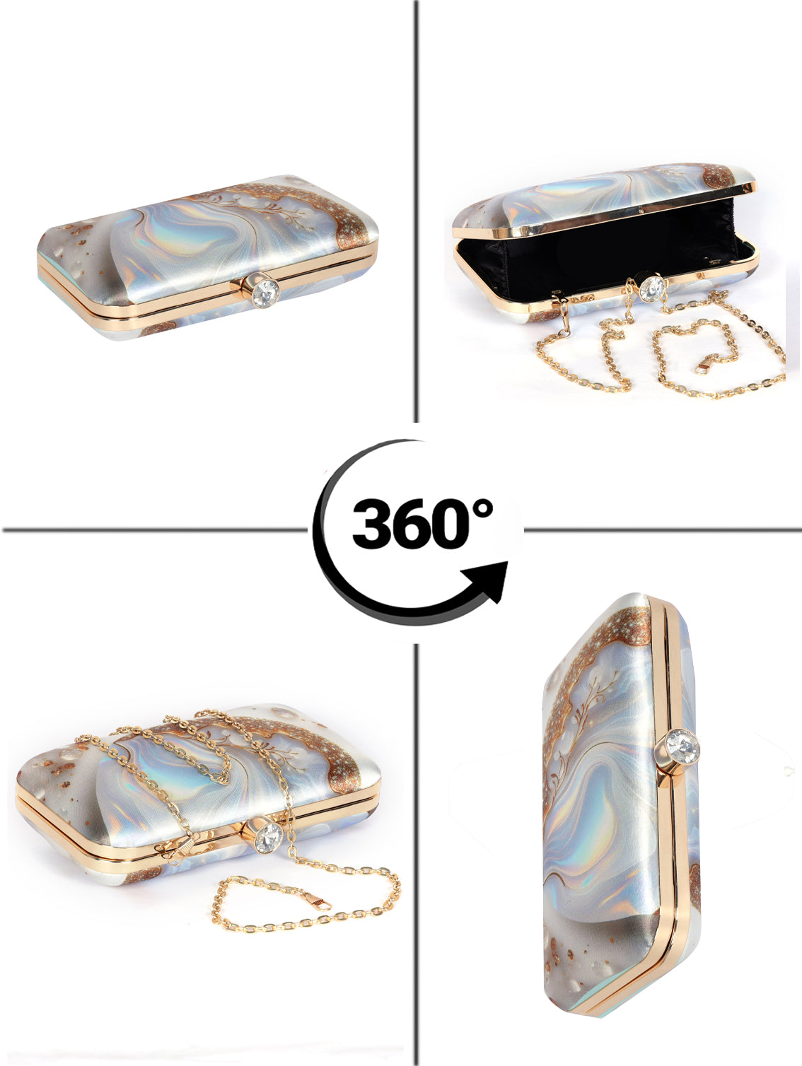 VRPS Printed Clutch | Handcrafted Ethnic Bag | SWIS-1326 | Additional Angle