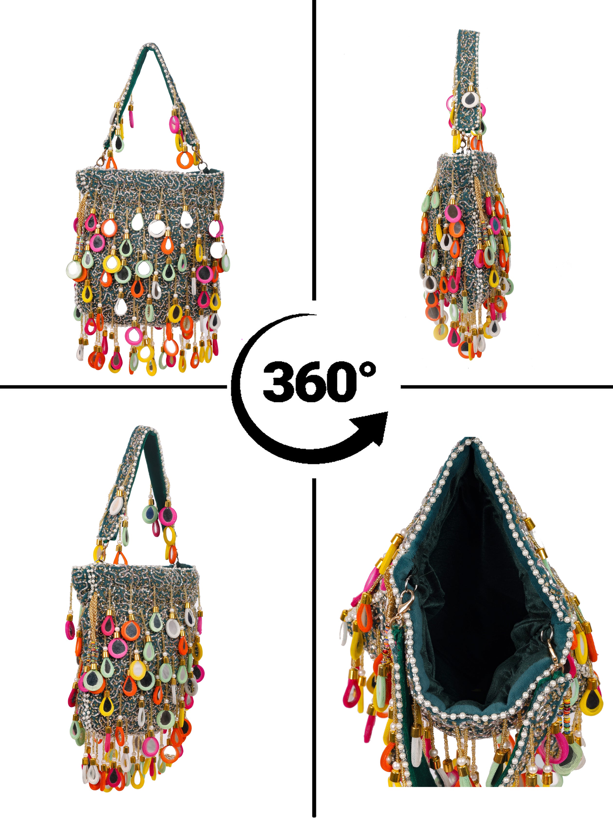 VRPS Potli Bag | Handcrafted Ethnic Bag | SWIS-2063 | Additional Angle