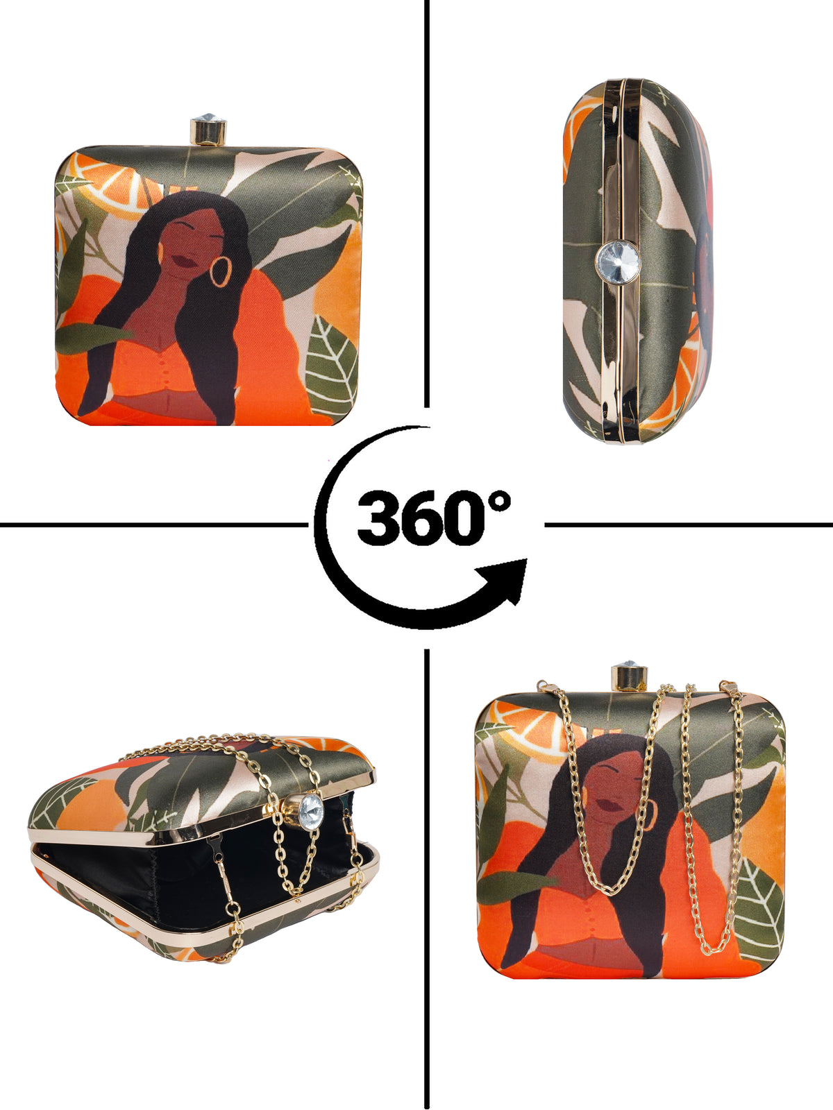 VRPS Printed Clutche | Handcrafted Ethnic Bag | SWIS-1725 | Additional Angle