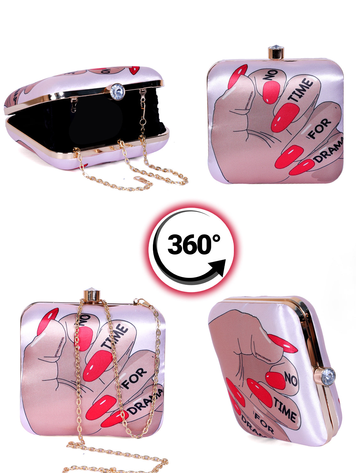 VRPS Printed Clutch | Handcrafted Ethnic Bag | SWIS-1312 | Additional Angle