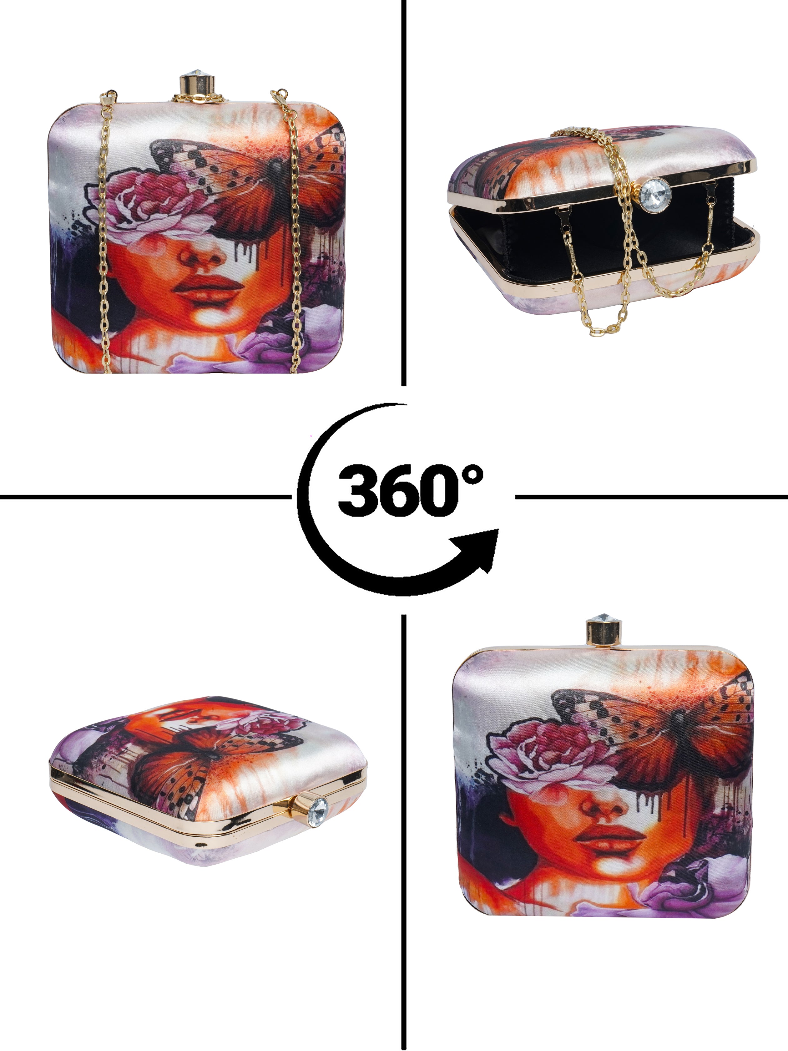 VRPS Printed Clutch | Handcrafted Ethnic Bag | SWIS-2105 | Additional Angle