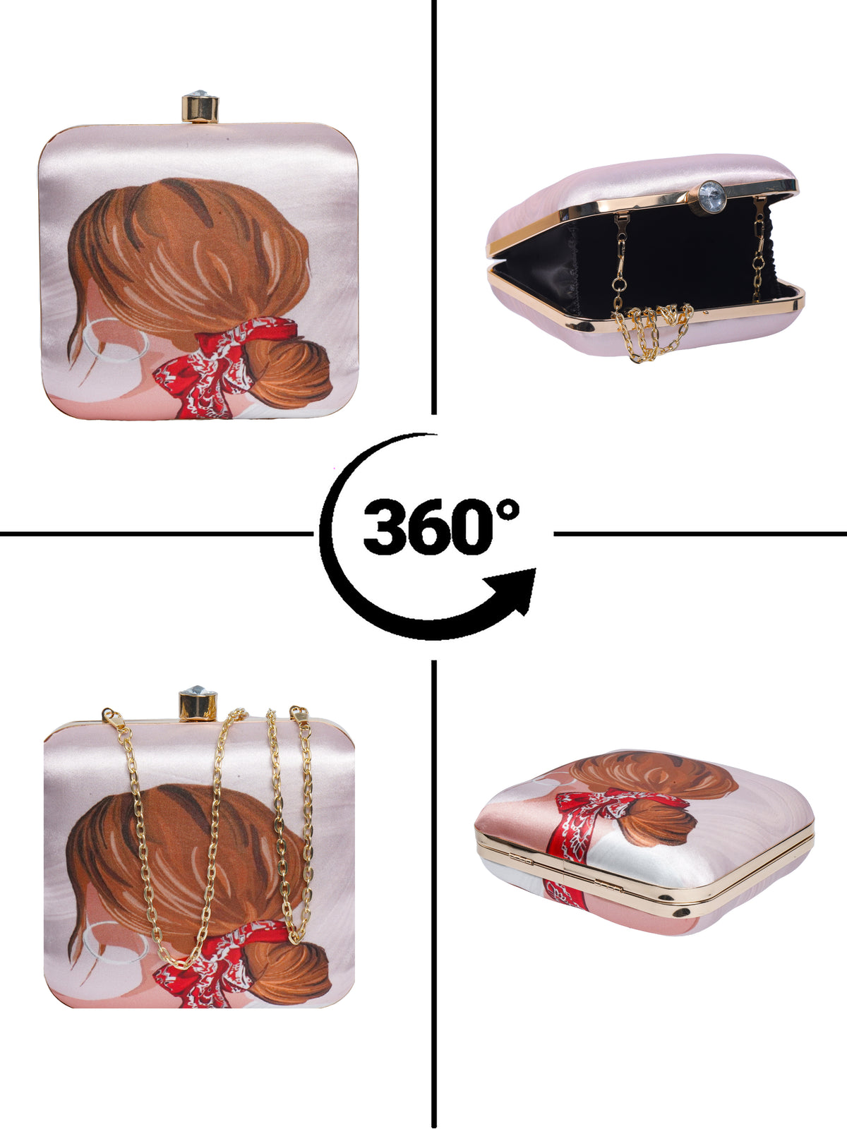 VRPS Printed Clutche | Handcrafted Ethnic Bag | SWIS-2106 | Additional Angle