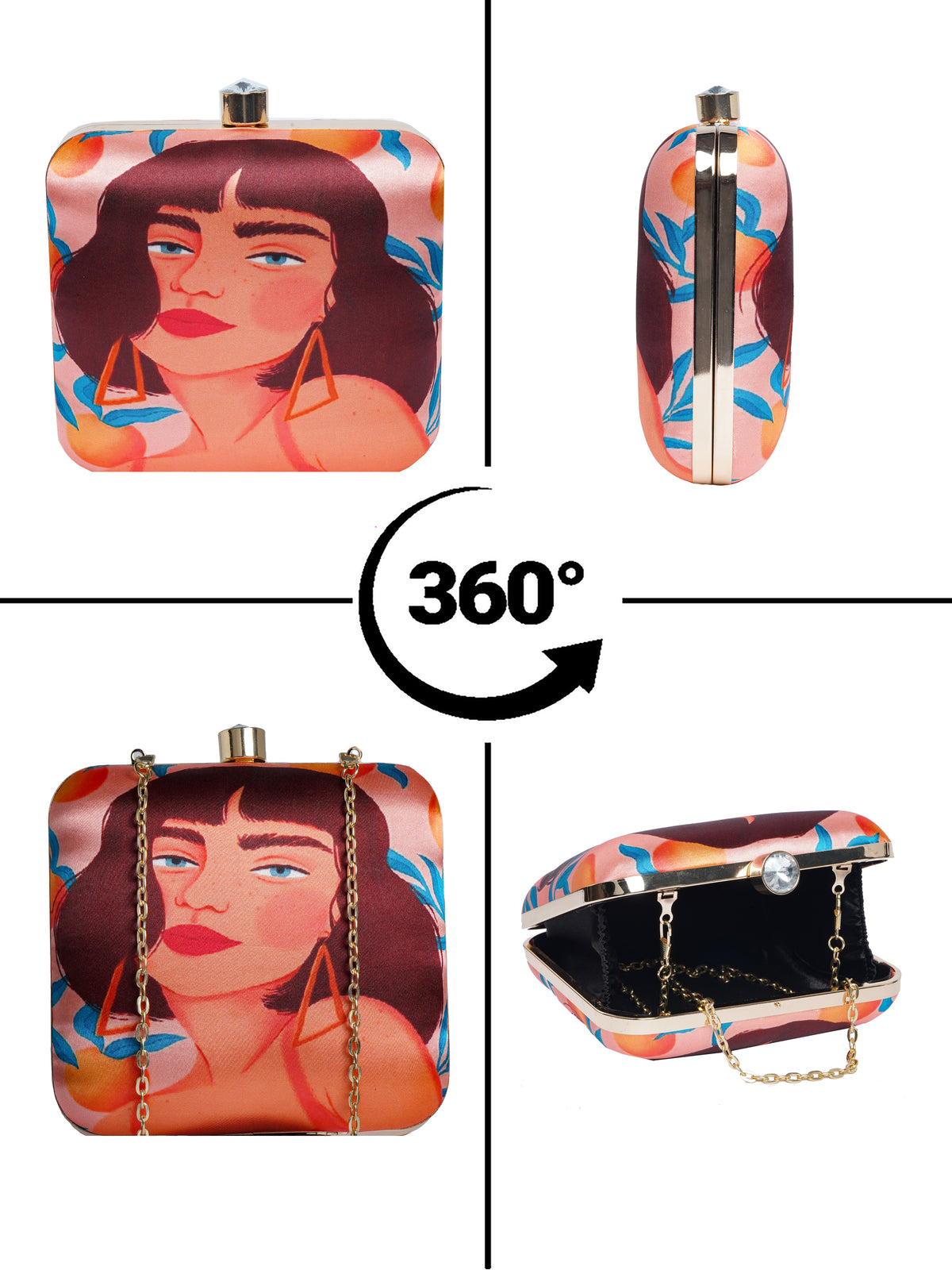 VRPS Printed Clutche | Handcrafted Ethnic Bag | SWIS-2098 | Additional Angle
