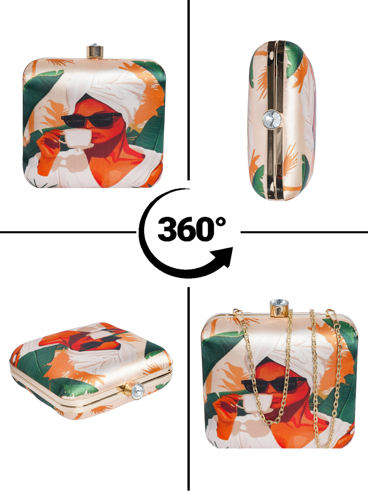 VRPS Printed Clutche | Handcrafted Ethnic Bag | SWIS-2109 | Additional Angle