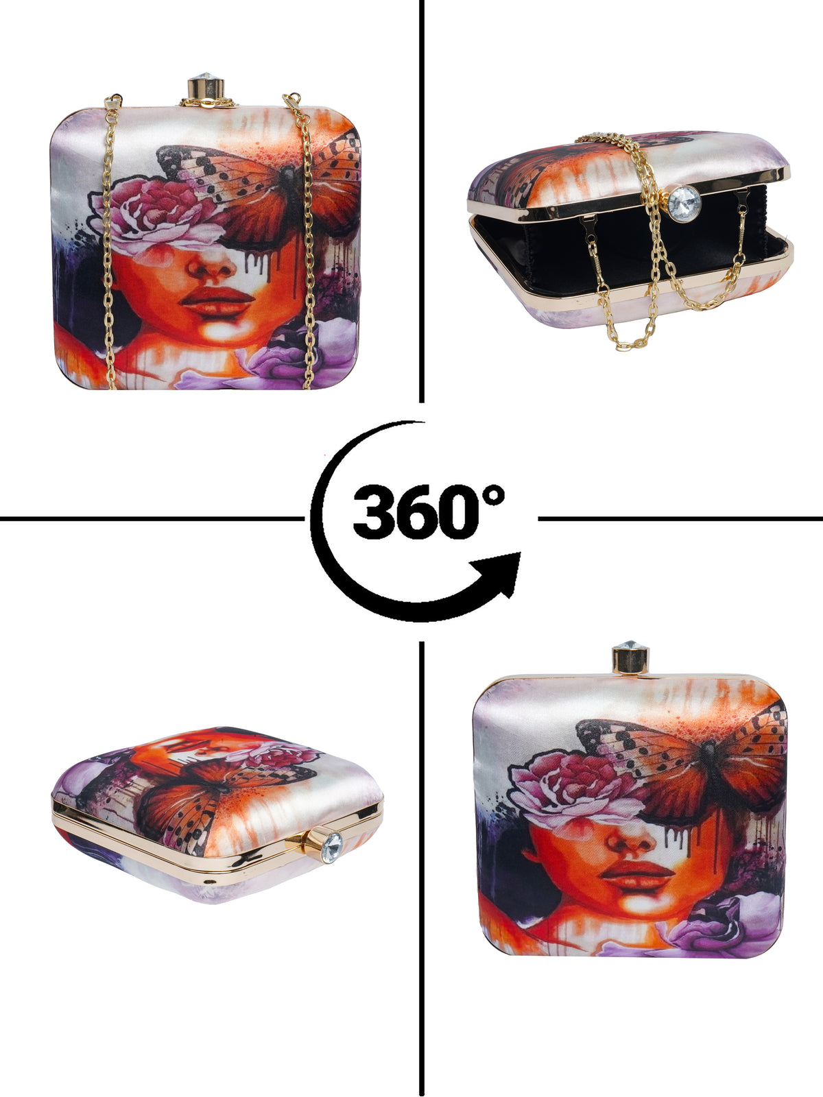 VRPS Printed Clutche | Handcrafted Ethnic Bag | SWIS-2105 | Additional Angle
