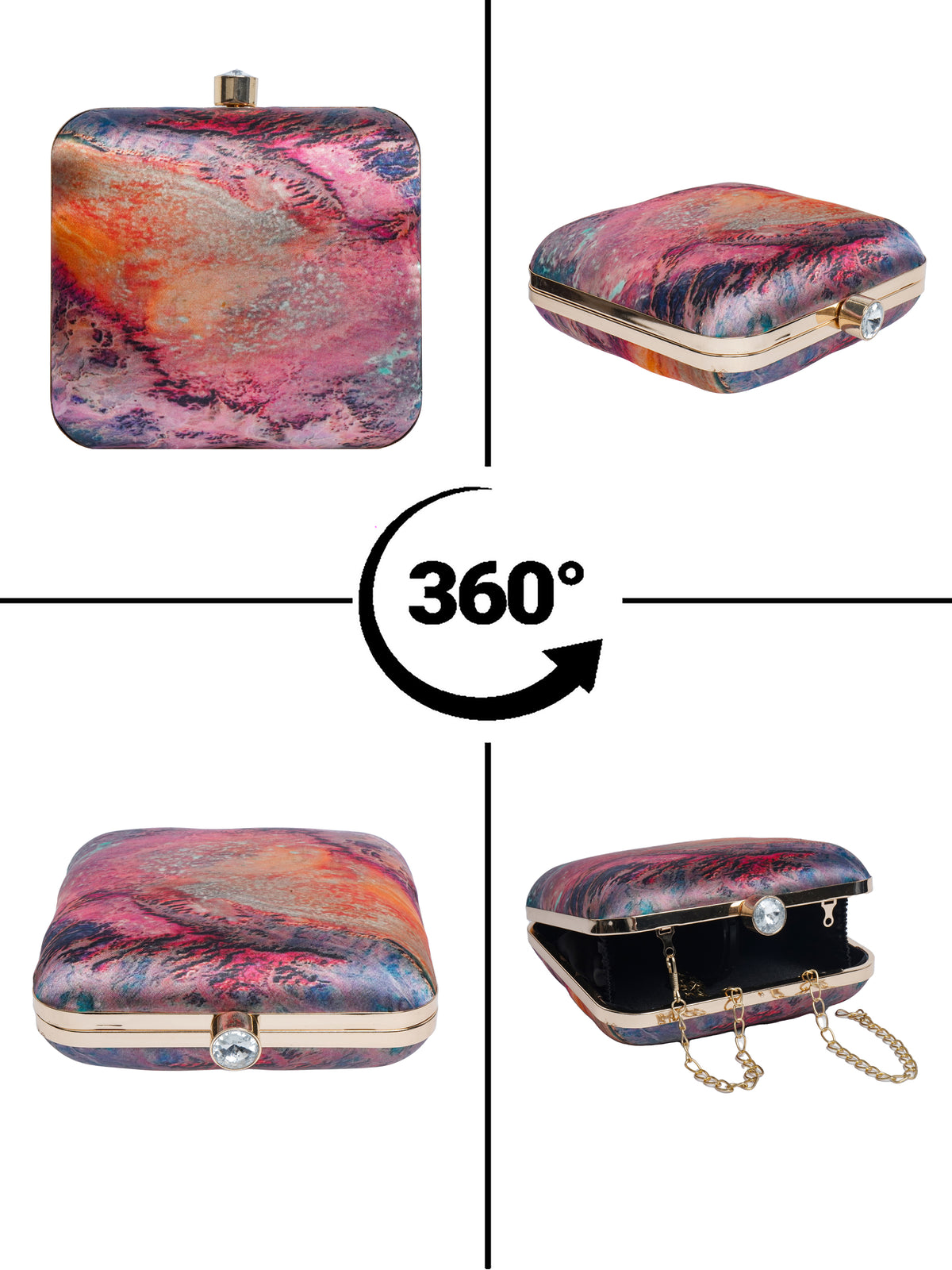 VRPS Printed Clutche | Handcrafted Ethnic Bag | SWIS-2104 | Additional Angle