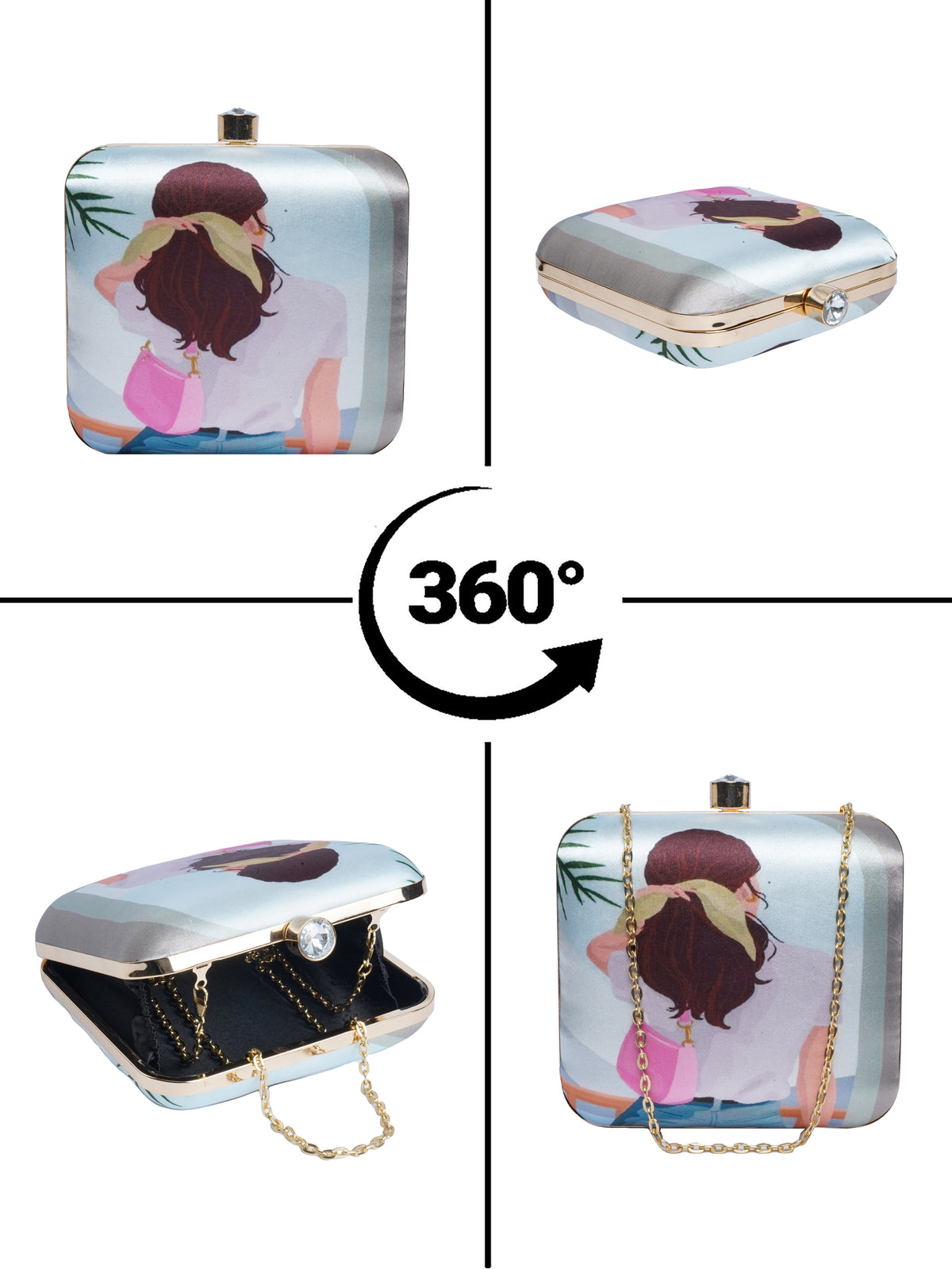 VRPS Printed Clutche | Handcrafted Ethnic Bag | SWIS-2073 | Additional Angle