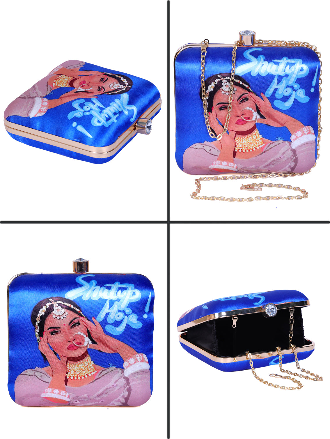 VRPS Printed Clutch | Handcrafted Ethnic Bag | SWIS-1314 | Additional Angle