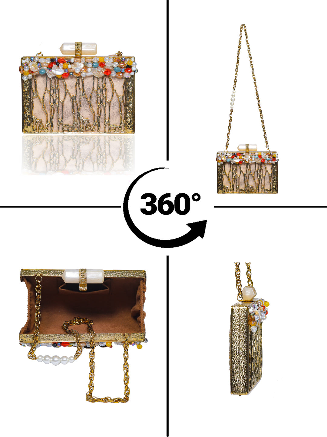 VRPS MOP Clutch | Handcrafted Ethnic Bag | SWIS-2078 | Additional Angle