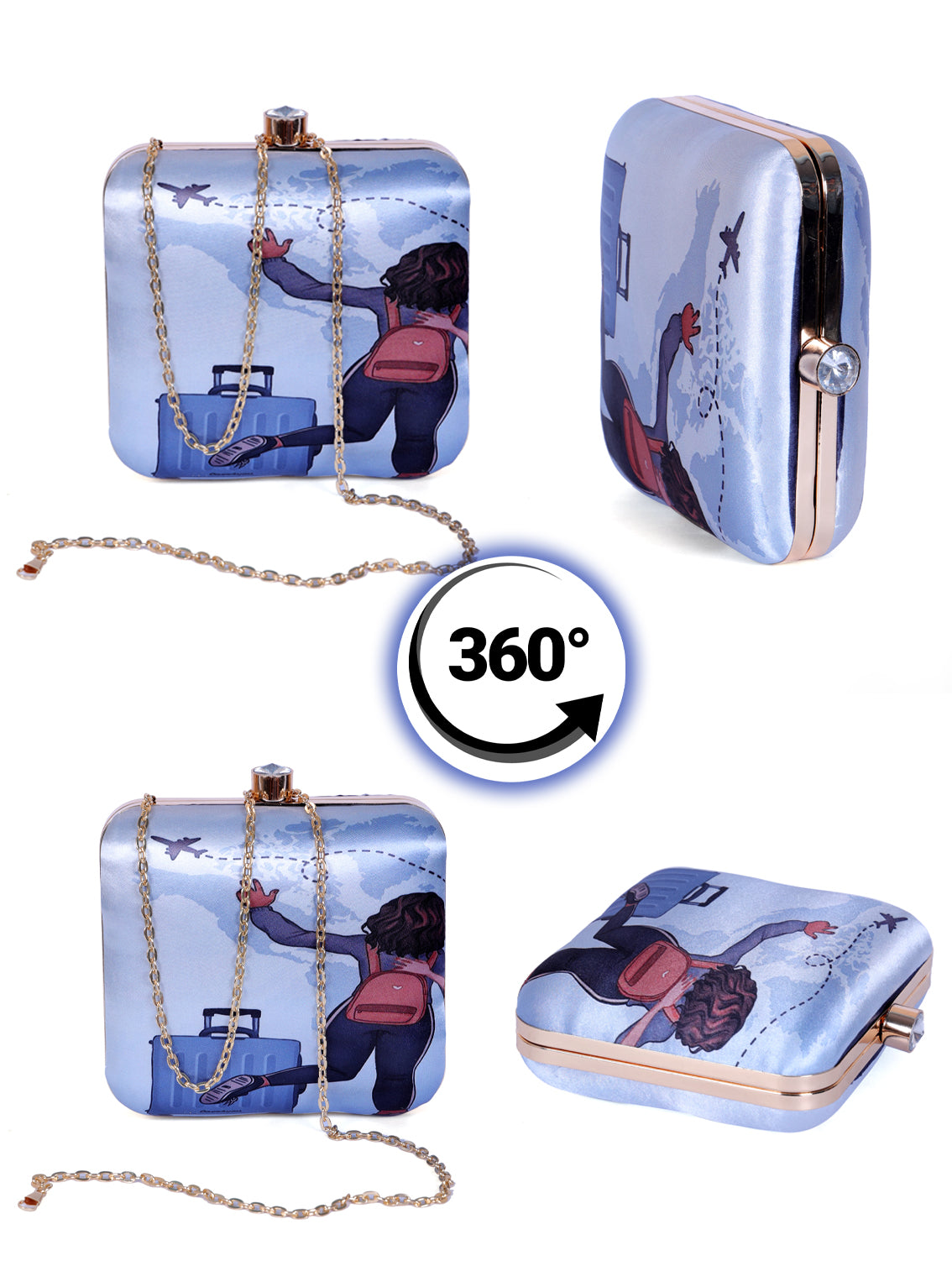VRPS Printed Clutch | Handcrafted Ethnic Bag | SWIS-1311 | Additional Angle