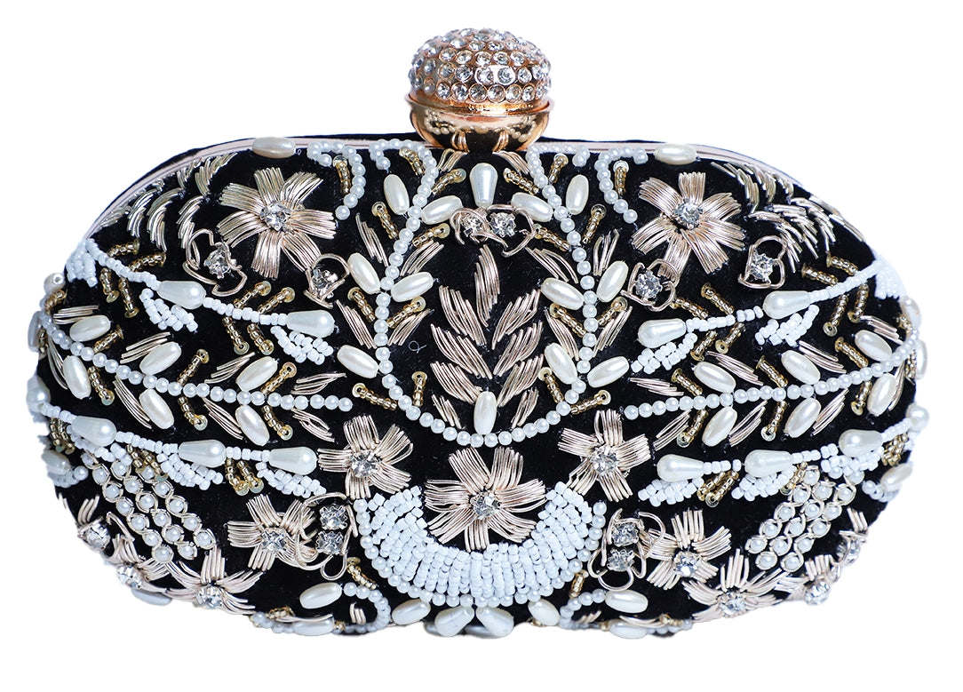 VRPS Embroidered Clutch | Handcrafted VRPS Embroidered Clutch | SWIS-112